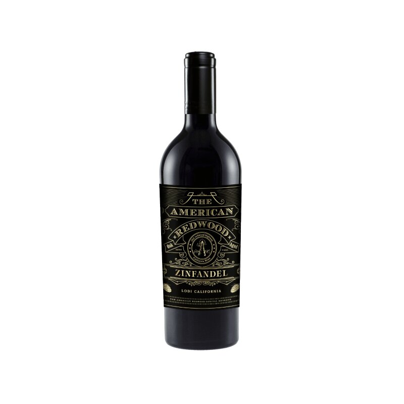 Vynas The American Redwood Zinfandel raudonas,pusiau sausas (14,5%), 750 ml