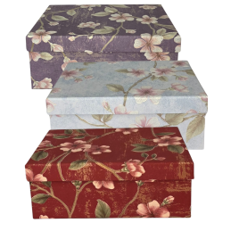 Dovanų dėžutė gėlėta 1vnt...