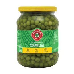 Žalieji žirneliai 690g...