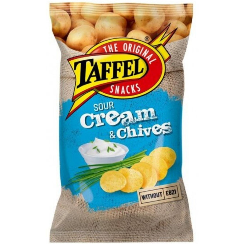 Bulvių traškučiai ''Taffel  180g Cream&Chives