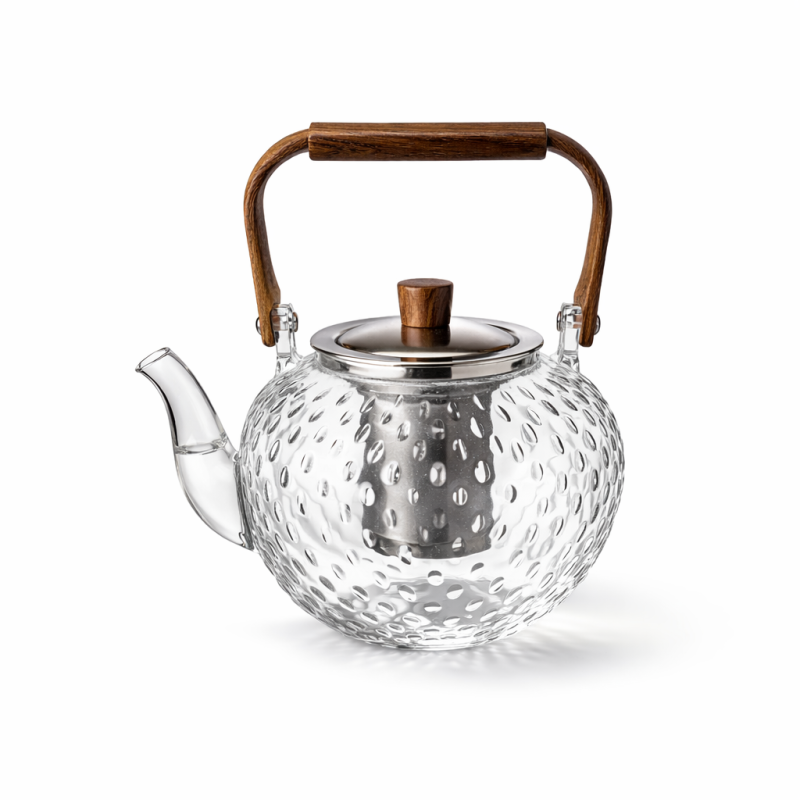 Stiklo arbatinukas su sieteliu 1000ml 4301