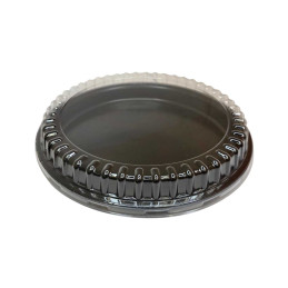 Plastikinis padėklas su dangteliu 1vnt  užkandžiams 32cm