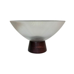 Stiklinis serviravimo indas ant kojelės