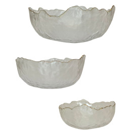 Stiklinių dubenėlių rinkinys 3vnt