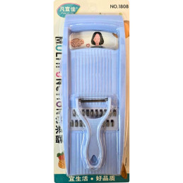 Plastikinė daržovių pjaustyklė su priedais