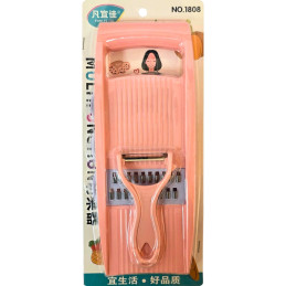 Plastikinė daržovių pjaustyklė su priedais