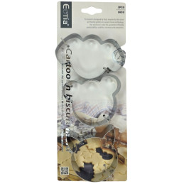 Nerūdijančio plieno formelės 3 vnt