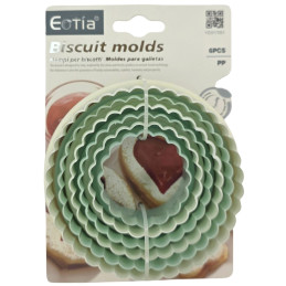 Plastikinės kepimo formelės 6vnt