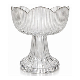 Stiklinis serviravimo indas ant kojelės 1 vnt