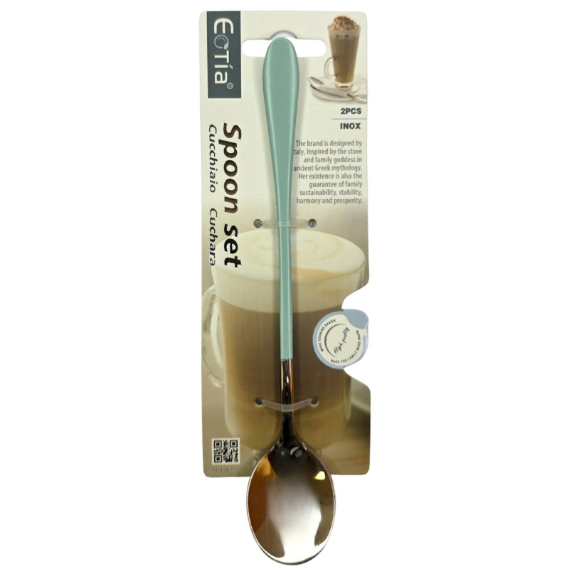 Nerūdijančio plieno desertinis šaukštelis 2vnt