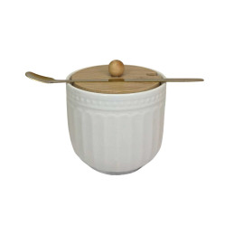 Keramikinė cukrinė su dangteliu