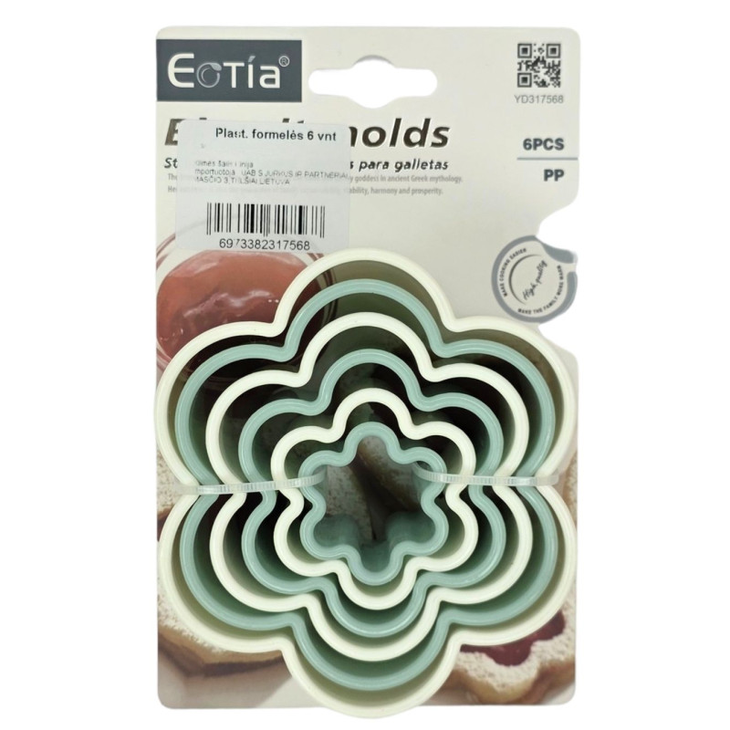Plastikinės formelės 6 vnt