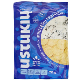 Mini lęšių trapučiai Ustukų 70g mėlynojo pelėsio sūrio skonio