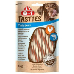 Skanėstai šunims 8in1 Tasties Twisters,85g