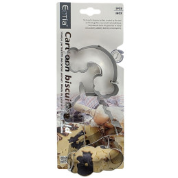 Nerūdijančio plieno formelės 3 vnt