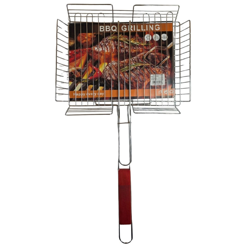 Nerūdijančio plieno kepimo grotelės  34 × 28 cm