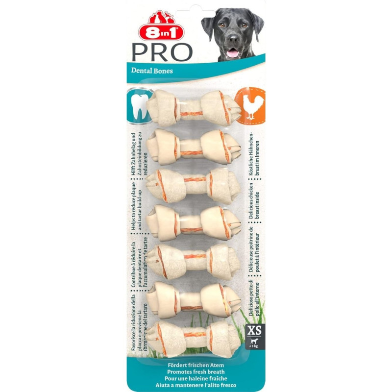 KramtomI kauliukai šunims 8in1 Pro Dental XS,84g