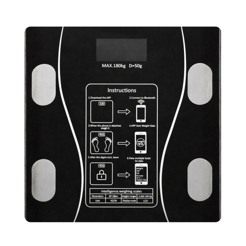 Svarstyklės elektroninės iki 180kg