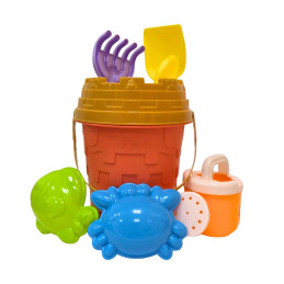 Žaislinis Smėlio kibirėlis su priedais
