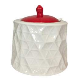 Keraminė cukrinė su dangteliu