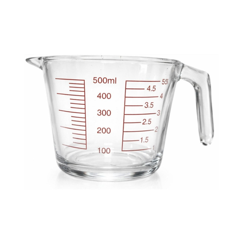 Stiklinis matavimo indelis 500 ml