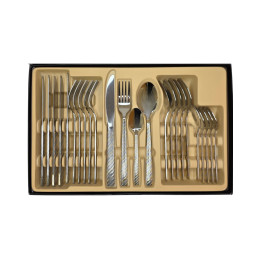 Nerūdijančio plieno stalo įrankių rinkinys 24vnt dėkle