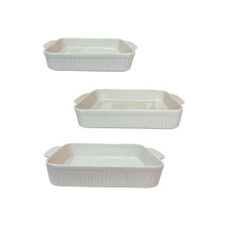 Keraminių kepimo indų rinkinys 3 vnt