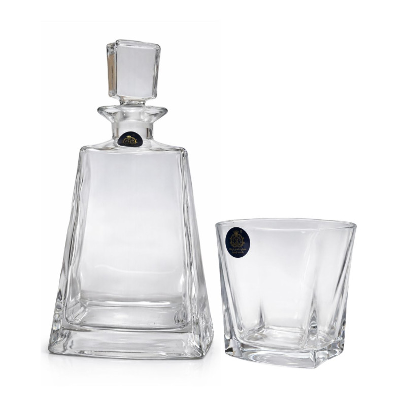 Stiklinis grafinas + 6 taurės