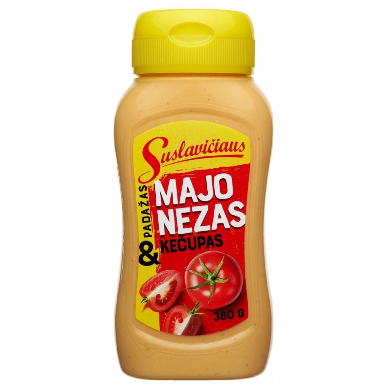 Padažas Suslavičiaus 380g majonezas & kečupas