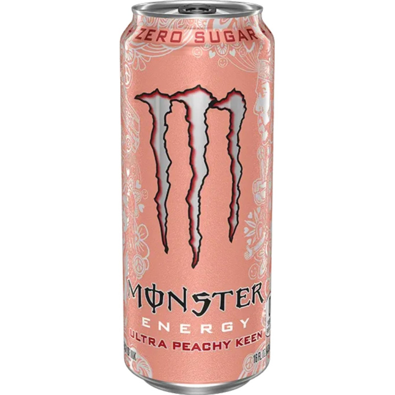 Gazuotas gaivusis energinis gėrimas Monster Energy Ultra PeachyKeen 500ml