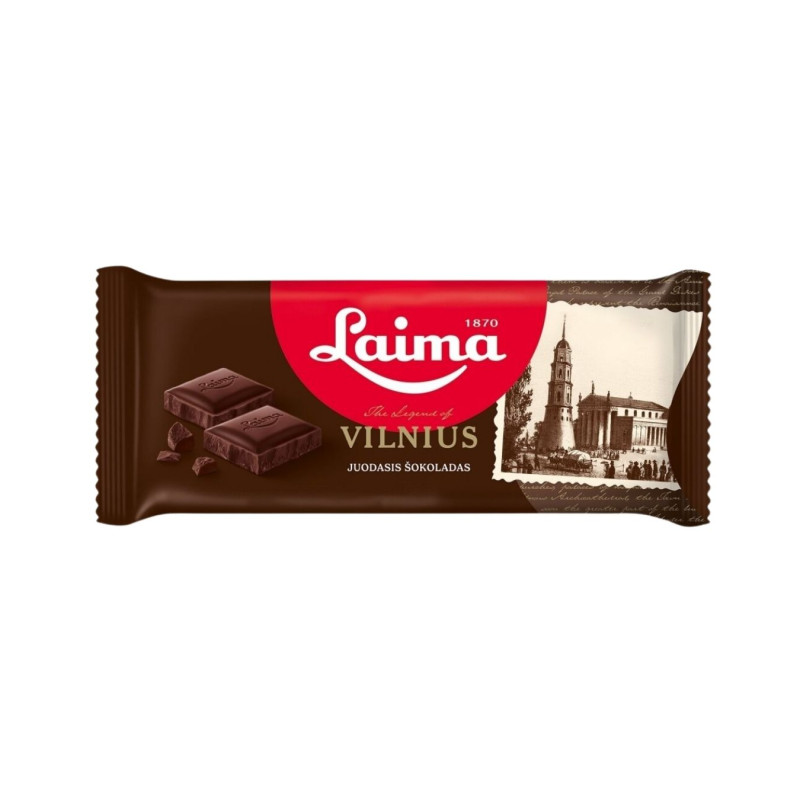 Šokoladas Laima juodasis Vilnius, 90g