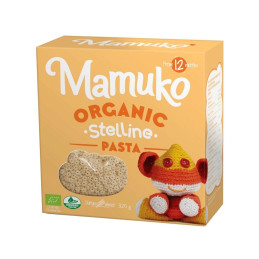 Ekologiški makaronai Mamuko Stelline nuo 12mėn, 320g.
