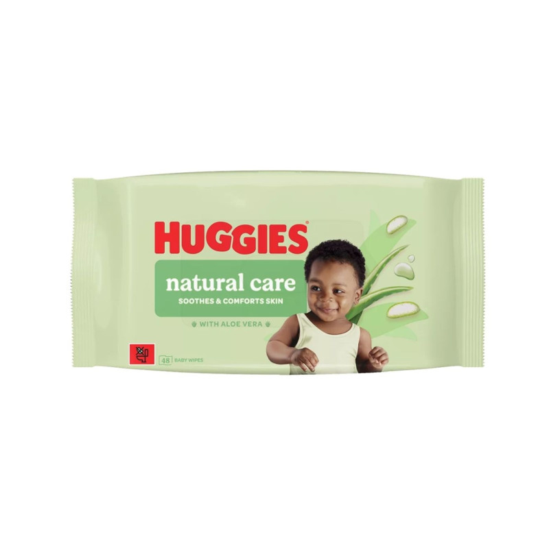 Drėgnos  servetėlės Huggies 48vnt Natural Care