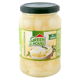 Marinuoti sidabriniai svogūnėliai Green house 320g/190g