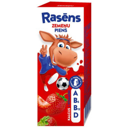 Pienas  Rasens  200 ml su braškėmis ir vitaminais
