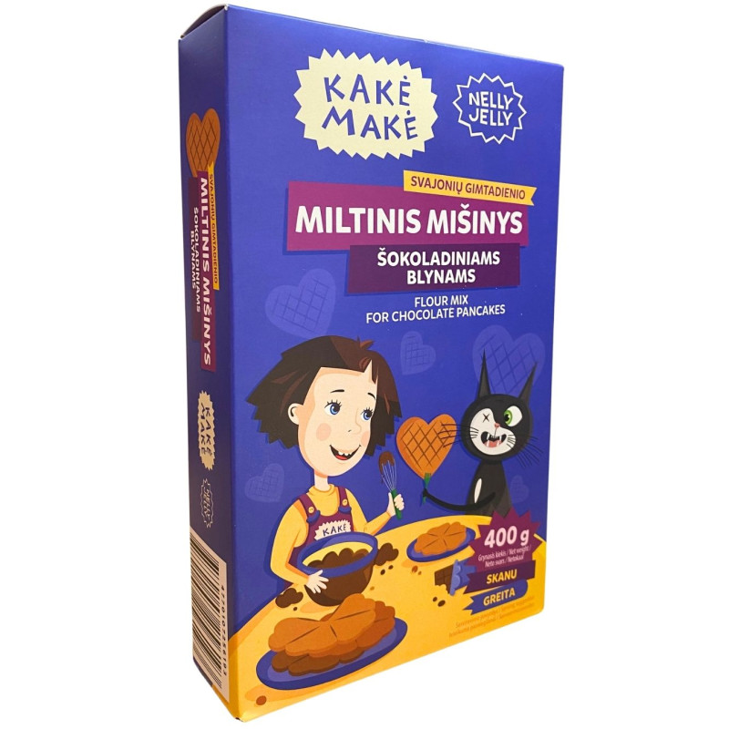 Miltinis mišinys Kakė Makė šokoladiniams blynams 400g