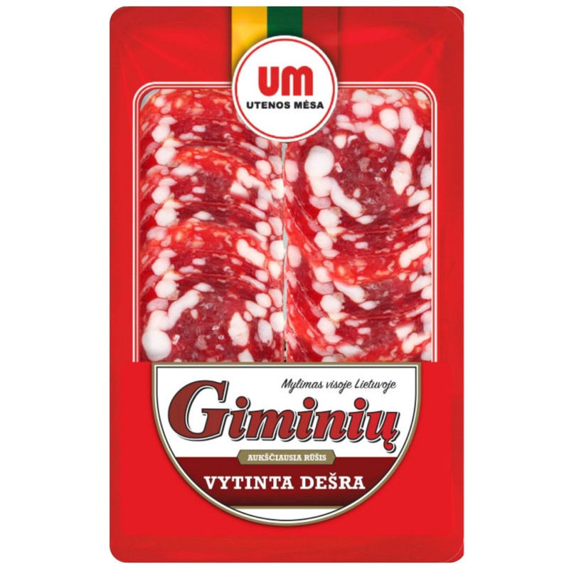 Pjaustyta vytinta  Giminių dešra  100g