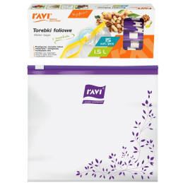 Plastikiniai maišeliai šaldymui su užtrauktuku 1.5L 15vnt