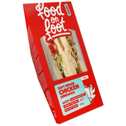 Sumuštinis SOFT BREAD su vištienos kebabu, vyšniniais pomidorais ir švelniai aštriu padažu, 170g