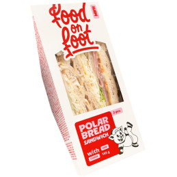 Sumuštinis SPECIAL poliarinės duonos su kumpiu ir sūriu, 155g