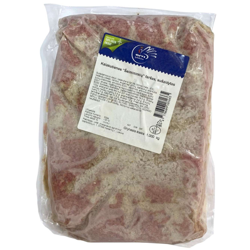 Kalakutienos Šeimininkų faršas, sušaldytas 1kg