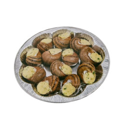 Sraigės burgundiškai paruoštos lėkštelėje,125g