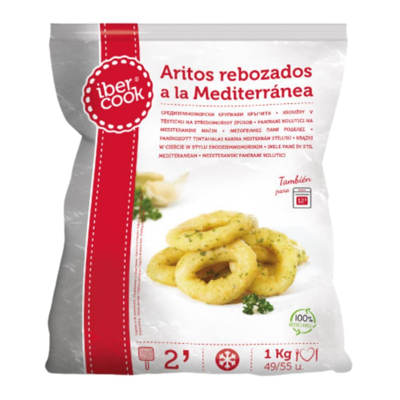 Kalmarų žiedai tešloje su žolelėmis 1kg