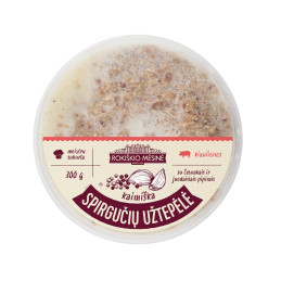 Kaimiška Spirgučių užtepėlė su česnakais ir juodaisiais pipirais 300g