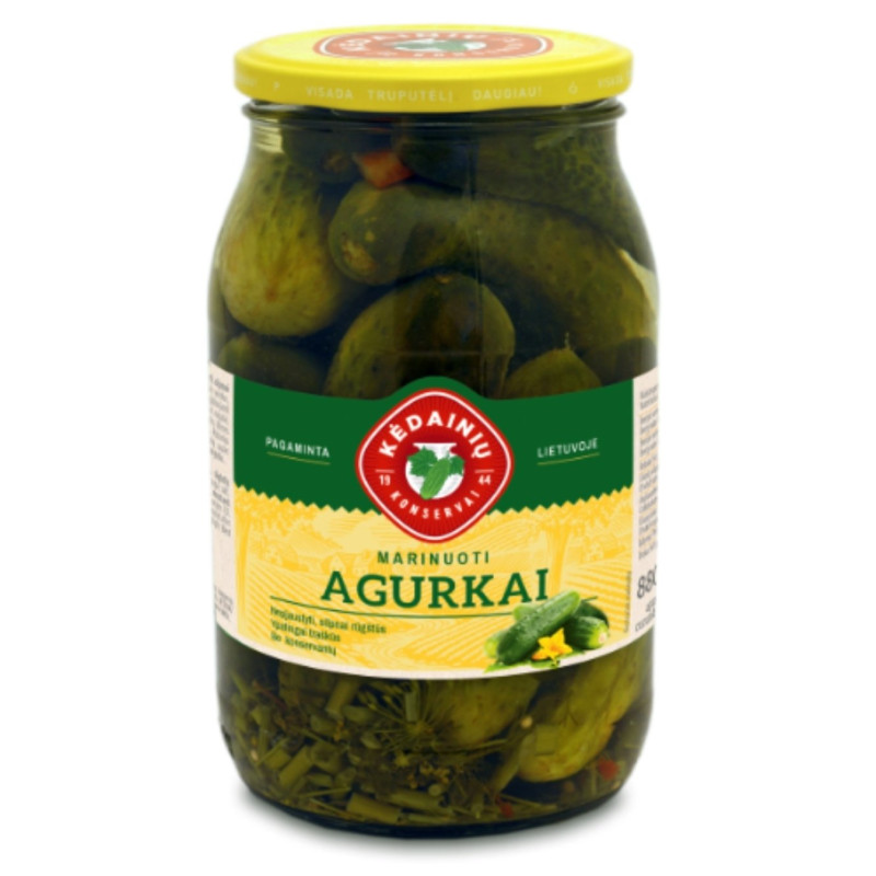 Marinuoti agurkai KĖDAINIŲ, 850/440g