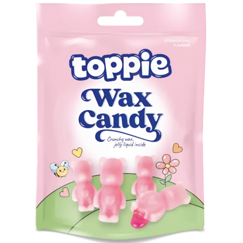 Saldainiai TOPPIE WAX CANDY strawberry, 40g