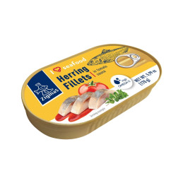 Atlantinių silkių filė Zigmas pomidorų padaže, 170g