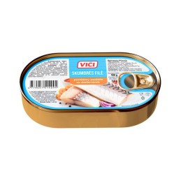 Skumbrės filė pomidorų padaže su daržovėmis Viči, 190g/114g