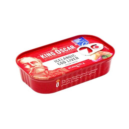 Menkių kepenėlės King Oscar savose sultyse, 121g