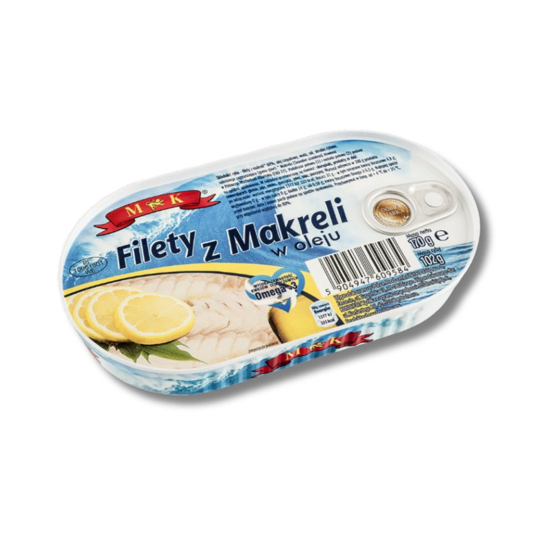 Skumbrės filė aliejuje 170g lengvo atidarymo